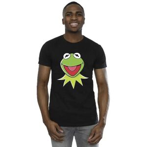 Disney Kermit Hoofd T-Shirt - Slim Fit, Zwart, Katoen Disney Kermit Hoofd T-Shirt - Slim Fit, Zwart, Katoen