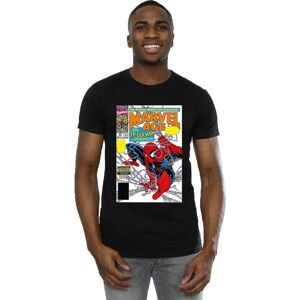 Marvel Age Comic Cover Navy Blue Slim Fit T-Shirt Marvel Age Comic Cover Navy Blue Slim Fit T-Shirt