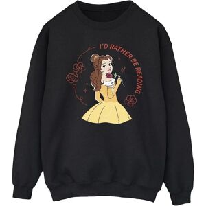 Disney Men's Black Sweatshirt - Beauty And The Beast - Long Sleeve - Cotton Disney Men's Black Sweatshirt - Beauty And The Beast - Long Sleeve - Cotton