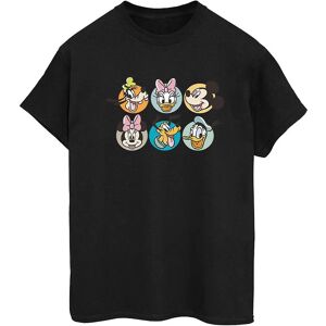 Disney Mickey Mouse Faces Boyfriend T-Shirt - Wit - Casual Disney Mickey Mouse Faces Boyfriend T-Shirt - Wit - Casual