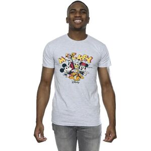 Disney Mickey Mouse Groep T-Shirt - Sport Grijs - T-Shirt Disney Mickey Mouse Groep T-Shirt - Sport Grijs - T-Shirt
