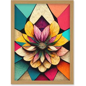 Artery8 - Geometric Mandala - Multicoloured - Framed Wall Art Artery8 - Geometric Mandala - Multicoloured - Framed Wall Art