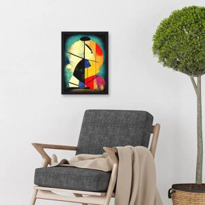 Artery8 - Kandinsky Abstract - A4 - Black - Framed Art Artery8 - Kandinsky Abstract - A4 - Black - Framed Art