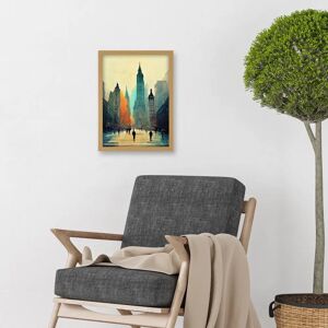 Artery8 - Twilight Wall Street NYC Skyline - Framed Wall Art Artery8 - Twilight Wall Street NYC Skyline - Framed Wall Art