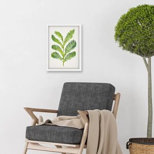 Artery8 - Royal Fern Leaf - White - A4 - Framed Wall Art Artery8 - Royal Fern Leaf - White - A4 - Framed Wall Art
