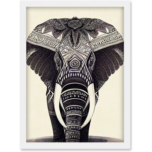 Artery8 Elephant - Black-White - Framed Wall Art Artery8 Elephant - Black-White - Framed Wall Art