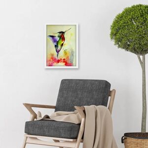Artery8 - Elegant Hummingbird Abstract Watercolour Artwork - A4 - Wall Art Print Artery8 - Elegant Hummingbird Abstract Watercolour Artwork - A4 - Wall Art Print