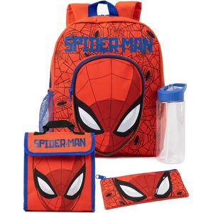 Marvel Spiderman Kids Backpack Set - Red - 4 Piece Marvel Spiderman Kids Backpack Set - Red - 4 Piece
