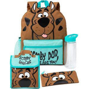 Scooby-Doo Backpack Set - Unisex Kids Brown - 4 Piece Scooby-Doo Backpack Set - Unisex Kids Brown - 4 Piece