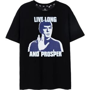 Star Trek Large Black Men's T-Shirt - Live Long and Prosper Star Trek Large Black Men's T-Shirt - Live Long and Prosper