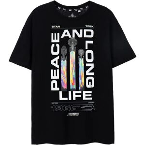 T-shirt Star Trek Homme Noir Grande Taille Paix et Longue Vie - Publicité T-shirt Star Trek Homme Noir Grande Taille Paix et Longue Vie - Publicité