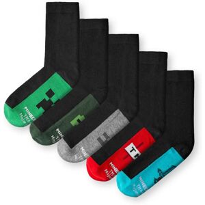 Vanilla Underground Minecraft Boys Calf Socks Set of 5 - Socks Vanilla Underground Minecraft Boys Calf Socks Set of 5 - Socks