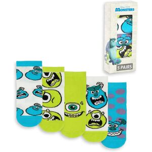 Disney Monsters Inc Kids Calf Socks Set of 5 - Kids Socks Disney Monsters Inc Kids Calf Socks Set of 5 - Kids Socks