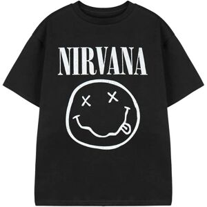 Nirvana Jungen Schwarzes Logo T-Shirt - Kinder Rock-Shirt Nirvana Jungen Schwarzes Logo T-Shirt - Kinder Rock-Shirt