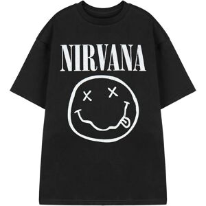 Nirvana Men Short-Sleeved T-Shirt Black Logo - T-Shirt Nirvana Men Short-Sleeved T-Shirt Black Logo - T-Shirt