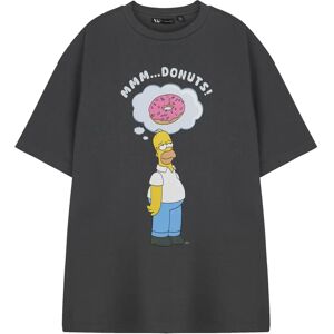 The Simpsons Grey Donuts Mens Short Sleeve T-Shirt - T-Shirt The Simpsons Grey Donuts Mens Short Sleeve T-Shirt - T-Shirt