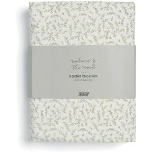 Mamas & Papas Welcome to the World Seedling Cotbed Fitted Sheets - Cot/Bed Mamas & Papas Welcome to the World Seedling Cotbed Fitted Sheets - Cot/Bed