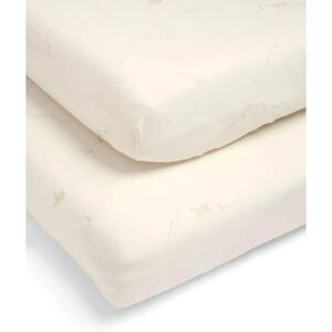 Mamas & Papas Welcome To The World Cotbed Fitted Sheets - Cream Mamas & Papas Welcome To The World Cotbed Fitted Sheets - Cream