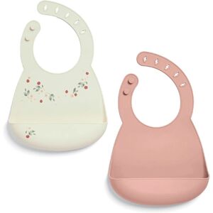 Mamas & Papas Floral Berry Baby Bibs - 2 Pack Mamas & Papas Floral Berry Baby Bibs - 2 Pack