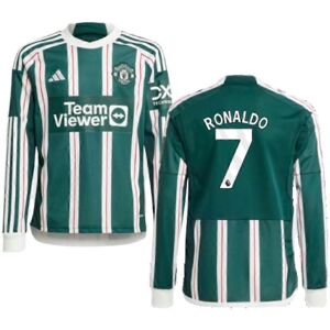 Adidas Ronaldo 7 Kids Long Sleeve Manchester United Away Shirt - Football Adidas Ronaldo 7 Kids Long Sleeve Manchester United Away Shirt - Football