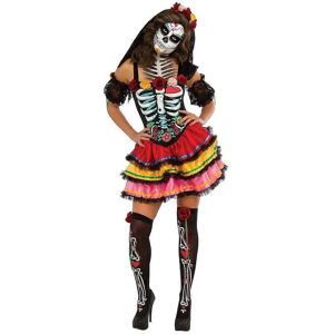Rubies Womens Day Of The Dead Skeleton Costume - S-XL Rubies Womens Day Of The Dead Skeleton Costume - S-XL