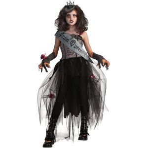 Rubie's Girls Prom Queen Gothic Costume - Black/Grey 10-12 Years Rubie's Girls Prom Queen Gothic Costume - Black/Grey 10-12 Years