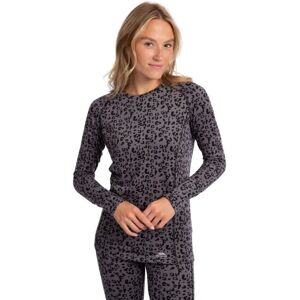 Trespass Elianne Leopard Print Base Layer Top - Dark Grey - Women Trespass Elianne Leopard Print Base Layer Top - Dark Grey - Women