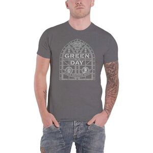 Green Day Charcoal XXL T-Shirt - Unisex Adult Stained Glass Green Day Charcoal XXL T-Shirt - Unisex Adult Stained Glass