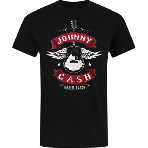 Johnny Cash Unisex Man Black Winged Guitar T-Shirt - T-Shirt Johnny Cash Unisex Man Black Winged Guitar T-Shirt - T-Shirt