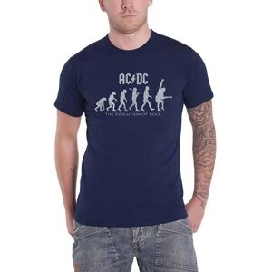AC/DC The Evolution of Rock T-Shirt Navy Blue XXL - T-Shirt AC/DC The Evolution of Rock T-Shirt Navy Blue XXL - T-Shirt