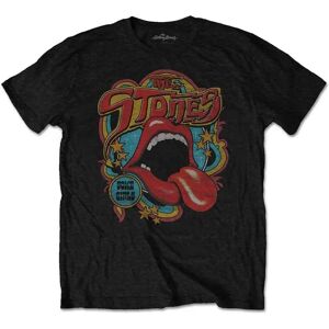 Rolling Stones Unisex 70s Vibe T-Shirt - Black - Size: 42/Regular/18/16 Rolling Stones Unisex 70s Vibe T-Shirt - Black - Size: 42/Regular/18/16