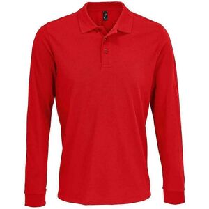 SOL'S Red Long-Sleeved Polo Shirt - Polo Shirt SOL'S Red Long-Sleeved Polo Shirt - Polo Shirt