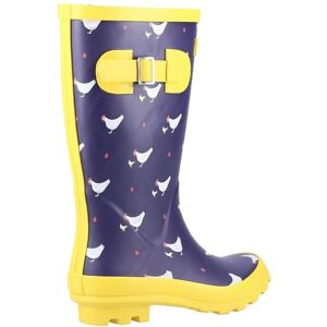 Cotswold Childrens Unisex Farmyard Chicken Wellington Boots - Navy/yellow - Size UK 5 Infant Cotswold Childrens Unisex Farmyard Chicken Wellington Boots - Navy/yellow - Size UK 5 Infant