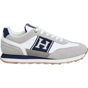 Hackett London Modèle HMS21452 Basket en Cuir Gris - Baskets - Publicité Hackett London Modèle HMS21452 Basket en Cuir Gris - Baskets - Publicité