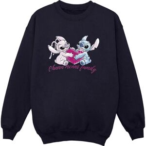 Disney Lilo Stitch Ohana Heart Sweatshirt Navy Blue - Sweatshirt Disney Lilo Stitch Ohana Heart Sweatshirt Navy Blue - Sweatshirt