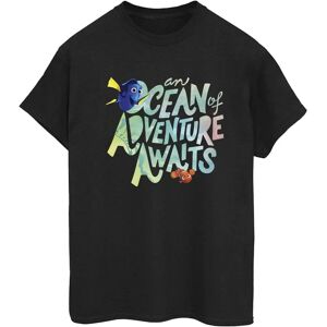 Disney Finding Dory Ocean Of Adventure Cotton Boyfriend T-Shirt - Black Disney Finding Dory Ocean Of Adventure Cotton Boyfriend T-Shirt - Black
