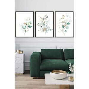 ARTZE - Eucalyptus Set 1 - Black Framed - Wall Art ARTZE - Eucalyptus Set 1 - Black Framed - Wall Art