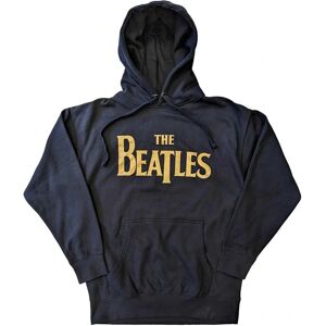The Beatles Navy Blue Drop T Logo Hoodie - Hoodie The Beatles Navy Blue Drop T Logo Hoodie - Hoodie