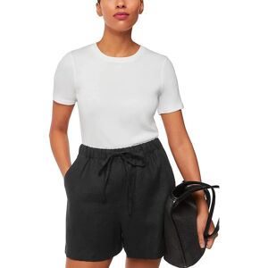 Whistles Women's Linen Short - Black - Mid Rise Whistles Women's Linen Short - Black - Mid Rise