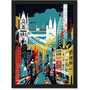 Artery8 - London Iconic Landmarks Modern Abstract Cityscape Artery8 - London Iconic Landmarks Modern Abstract Cityscape