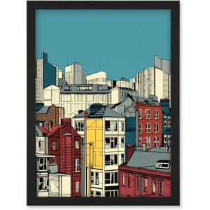 Artery8 - Manchester City Architecture Styles Cityscape Artwork - A4 - Framed - Wall Art Artery8 - Manchester City Architecture Styles Cityscape Artwork - A4 - Framed - Wall Art