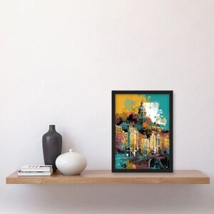 Artery8 - Nottingham City Modern Cityscape Artwork - Framed - A4 - Wall Art Artery8 - Nottingham City Modern Cityscape Artwork - Framed - A4 - Wall Art