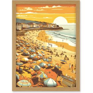Artery8 - Summer Sunset at Busy Sandy Promenade Beach Artery8 - Summer Sunset at Busy Sandy Promenade Beach