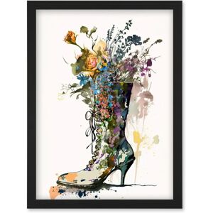 Artery8 - Spring Wildflower Bouquet - High Heel Floral Boot Artery8 - Spring Wildflower Bouquet - High Heel Floral Boot