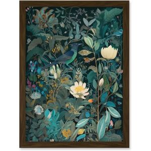 Artery8 - Audubon Style Birds in Blooming Wildflower Field Artwork - Framed - A4 - Wall Art Print Artery8 - Audubon Style Birds in Blooming Wildflower Field Artwork - Framed - A4 - Wall Art Print