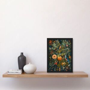 Artery8 - Birds on Blooming Peach Tree - Modern Folk Art - Wall Art Artery8 - Birds on Blooming Peach Tree - Modern Folk Art - Wall Art