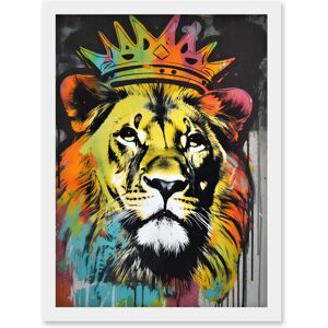 Artery8 - King Lion - A4 - Framed Wall Art Artery8 - King Lion - A4 - Framed Wall Art