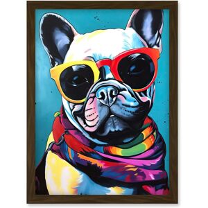 Artery8 - French Bulldog - A4 - Framed - Wall Art Artery8 - French Bulldog - A4 - Framed - Wall Art