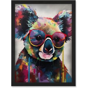 Artery8 - Koala - Black - A4 - Wall Art Print Artery8 - Koala - Black - A4 - Wall Art Print