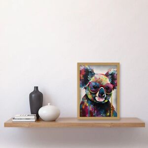 Artery8 - Koala With Purple Sunglasses - Framed Artery8 - Koala With Purple Sunglasses - Framed